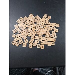 Scrabble Letter Tiles Full Set Complete Replacement Wooden‎ Pieces